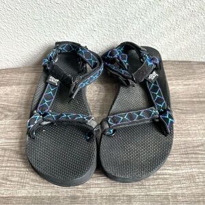 Teva Hurricane XLT2 Sandals Black Blue Men’s Size 10